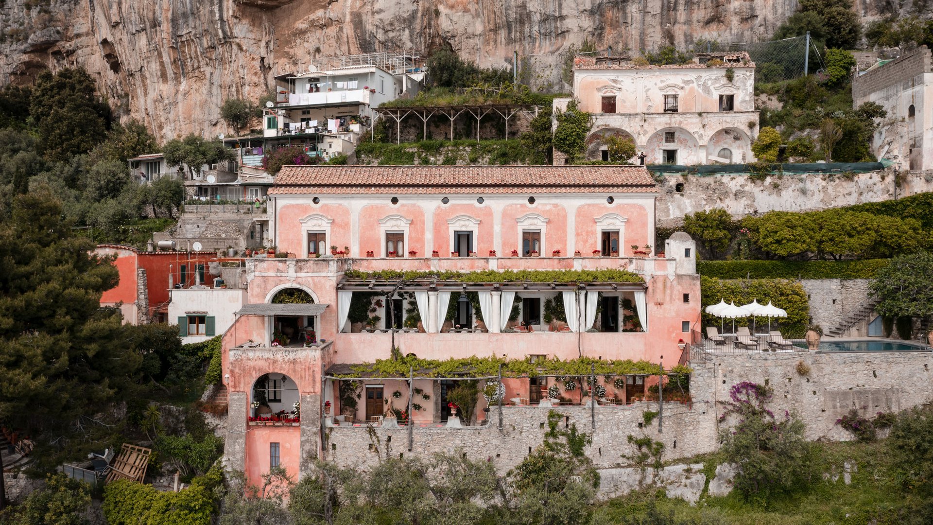 A villa on the Amalfi Coast